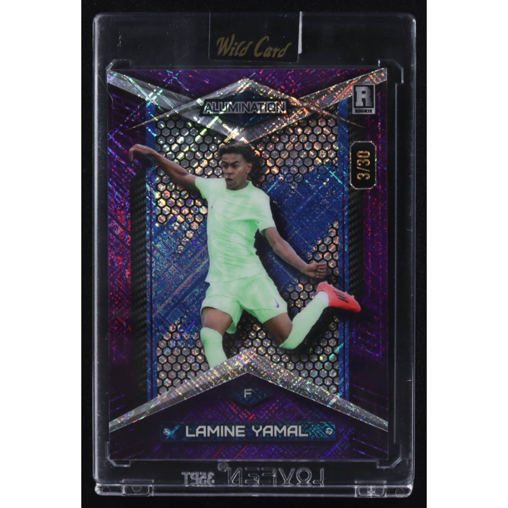 Lamine Yamal 2024 Wild Card Alumination #ABC-LY10 RC #3/30 at PristineAuction.com