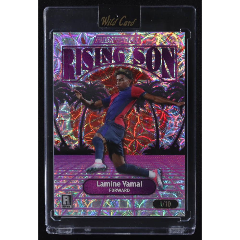 Lamine Yamal 2024 Wild Card Alumination Rising Son #ARS-LY6 RC #1/10 at PristineAuction.com