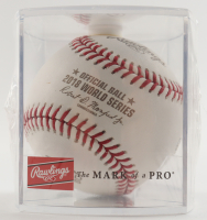 Red Sox 2018 World Series Logo Baseball with Display Case at PristineAuction.com