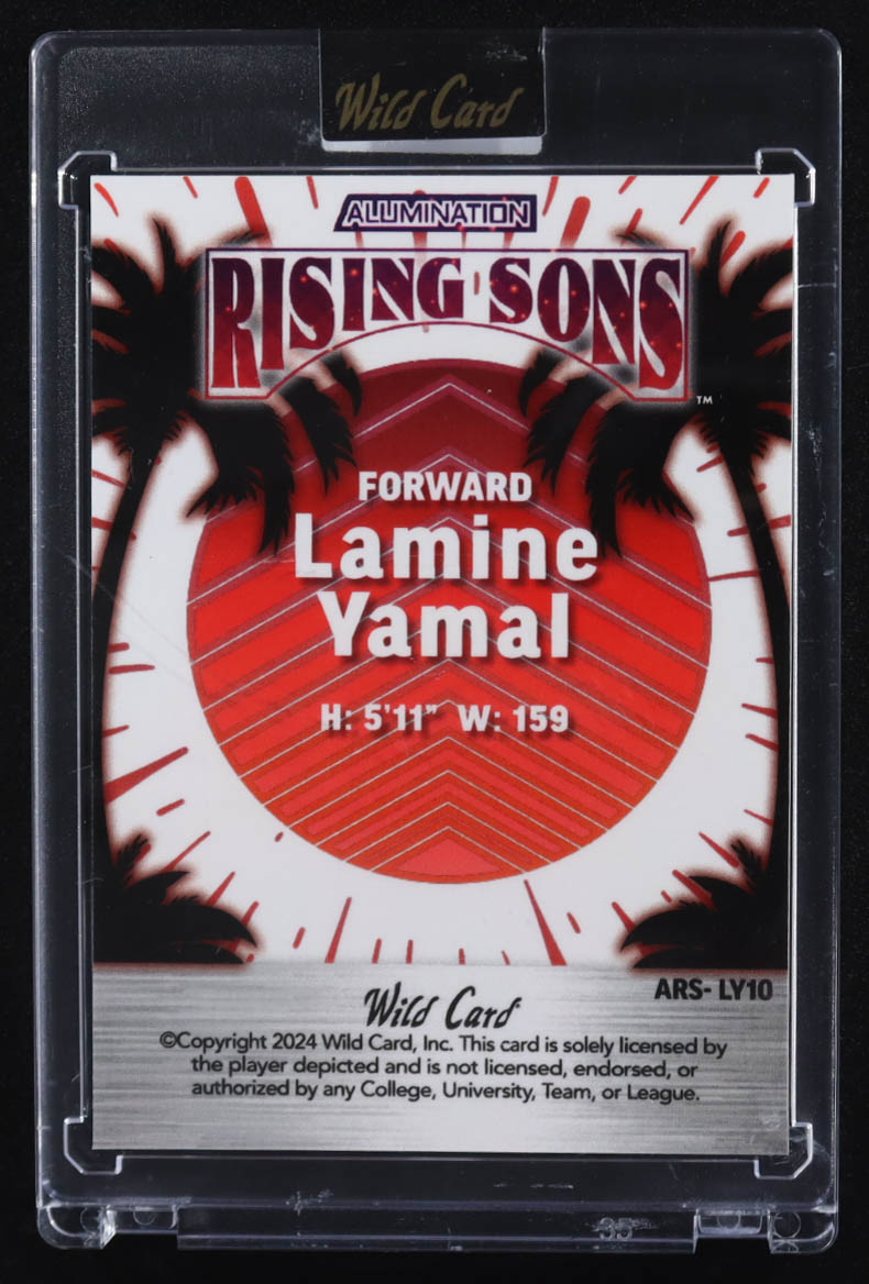 Lamine Yamal 2024 Wild Card Alumination Rising Son #ARS-LY10 RC #22/25 at PristineAuction.com Lamine Yamal 2024 Wild Card Alumination Rising Son #ARS-LY10 RC #22/25 at PristineAuction.com