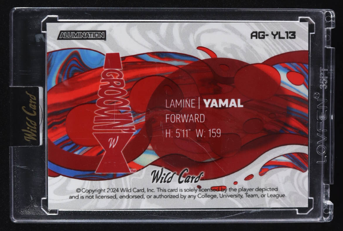 Lamine Yamal 2024 Wild Card Alumination #AG-YL13 RC #24/25 at PristineAuction.com Lamine Yamal 2024 Wild Card Alumination #AG-YL13 RC #24/25 at PristineAuction.com