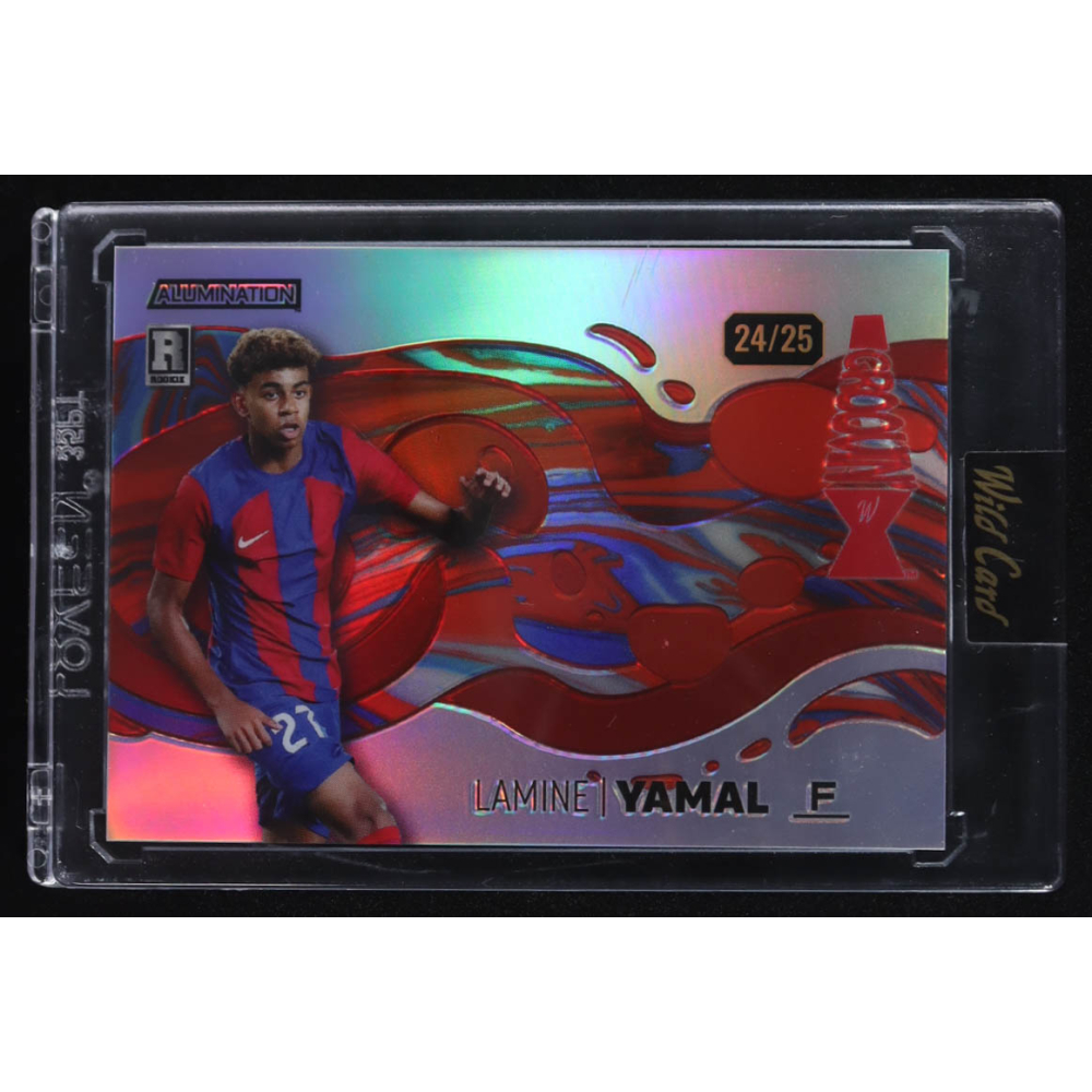 Lamine Yamal 2024 Wild Card Alumination #AG-YL13 RC #24/25 at PristineAuction.com
