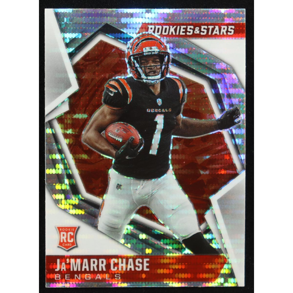 Ja'Marr Chase 2021 Rookies and Stars Pulsar Prizm #107 RC at PristineAuction.com