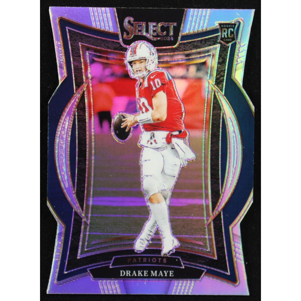 Drake Maye 2024 Select Prizm Silver Die Cut #27 RC at PristineAuction.com