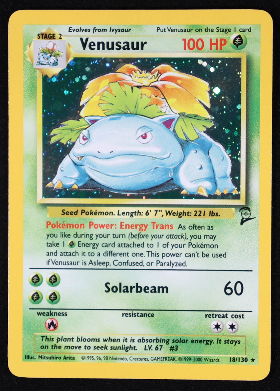 Venusaur 2000 Pokemon Base 2 Unlimited #18 Holo at PristineAuction.com Venusaur 2000 Pokemon Base 2 Unlimited #18 Holo at PristineAuction.com