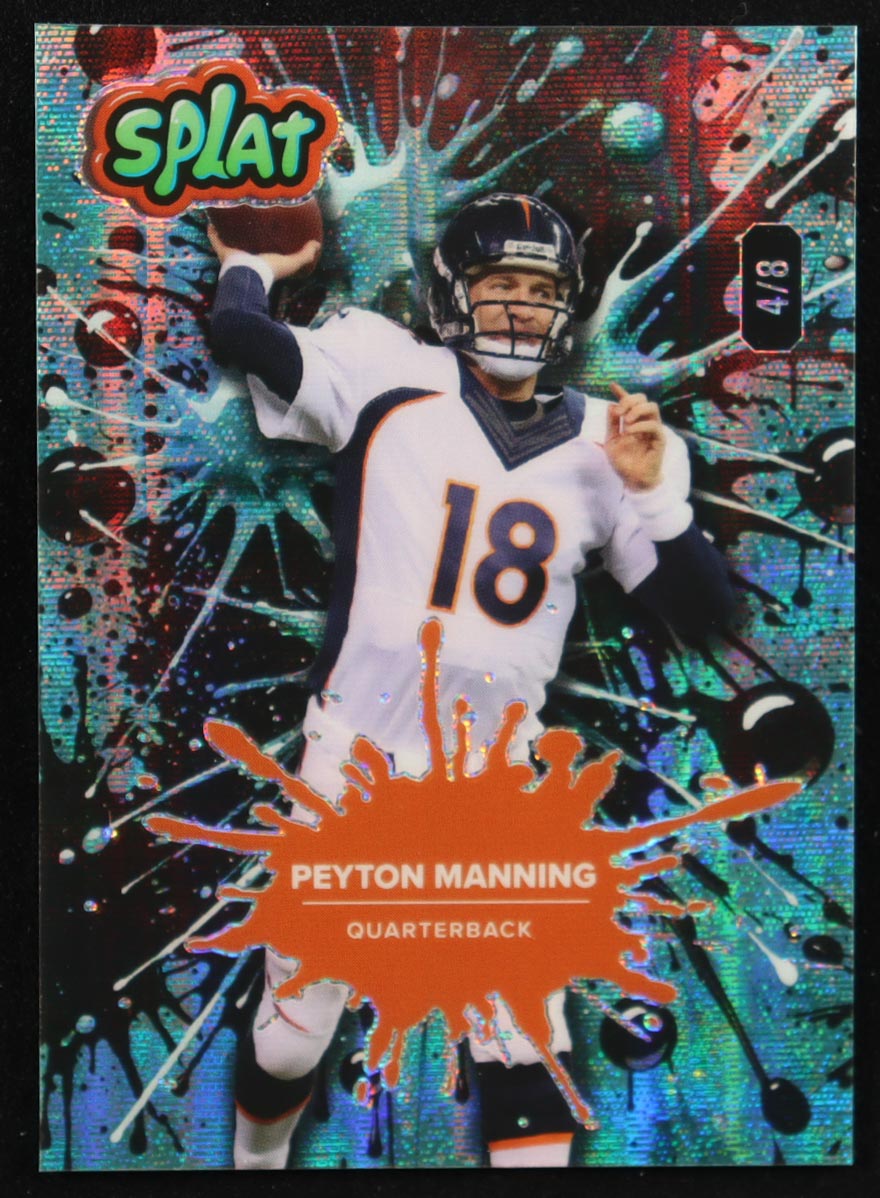Peyton Manning 2025 Wild Card Splat Blue Sparkle #SBTEA01PM # 4/8 at PristineAuction.com Peyton Manning 2025 Wild Card Splat Blue Sparkle #SBTEA01PM # 4/8 at PristineAuction.com