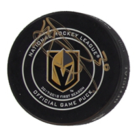Malcolm Subban Signed Golden Knights Logo Hockey Puck (JSA) at PristineAuction.com