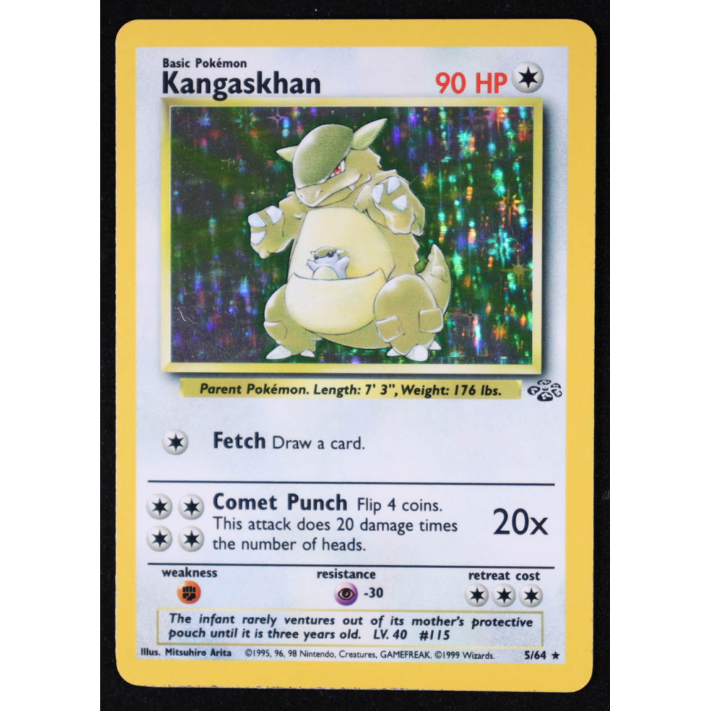 Kangaskhan 1999 Pokemon Jungle Unlimited #21 Holo at PristineAuction.com