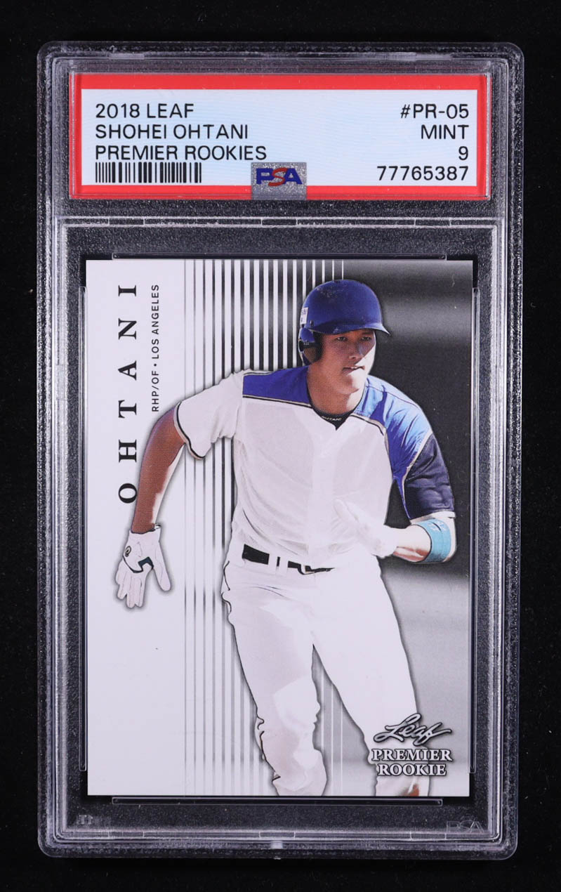 Shohei Ohtani 2018 Leaf Premier Rookies #PR05 RC (PSA 9) at PristineAuction.com Shohei Ohtani 2018 Leaf Premier Rookies #PR05 RC (PSA 9) at PristineAuction.com