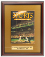 1954 First Issue "Sports Illustrated" Custom Framed Magazine Display with Title Plaque at PristineAuction.com