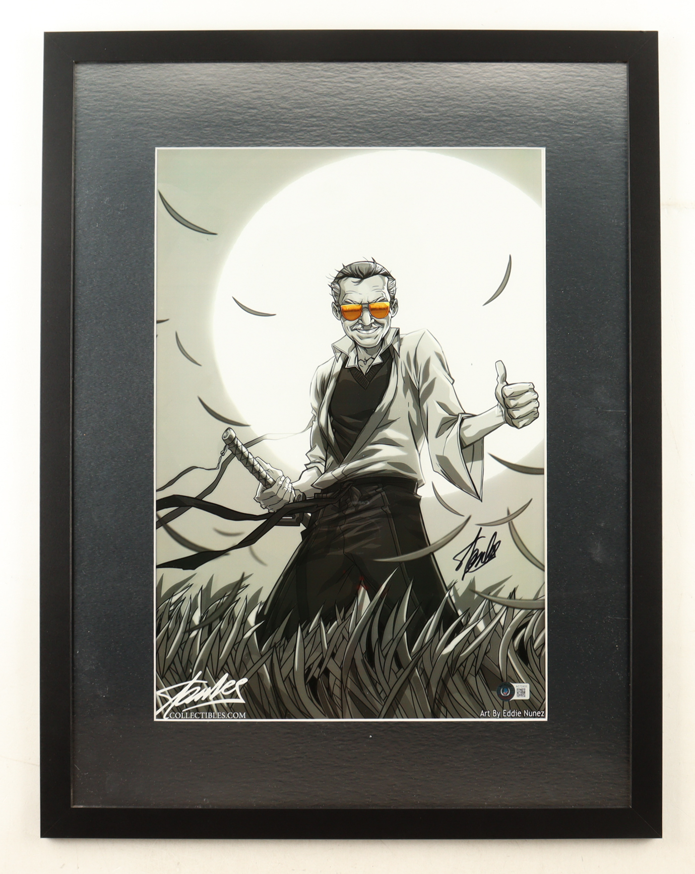 Stan Lee Signed Custom Framed Art Display (Beckett) at PristineAuction.com Stan Lee Signed Custom Framed Art Display (Beckett) at PristineAuction.com