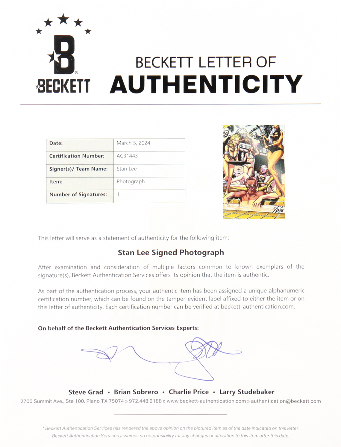 Stan Lee Signed Custom Framed Art Display (Beckett) at PristineAuction.com Stan Lee Signed Custom Framed Art Display (Beckett) at PristineAuction.com