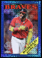 Ronald Acuna Jr. 2023  Topps Chrome Update '88 Topps Silver Pack 35th Anniversary Blue Refractors #T88CU-51 at PristineAuction.com