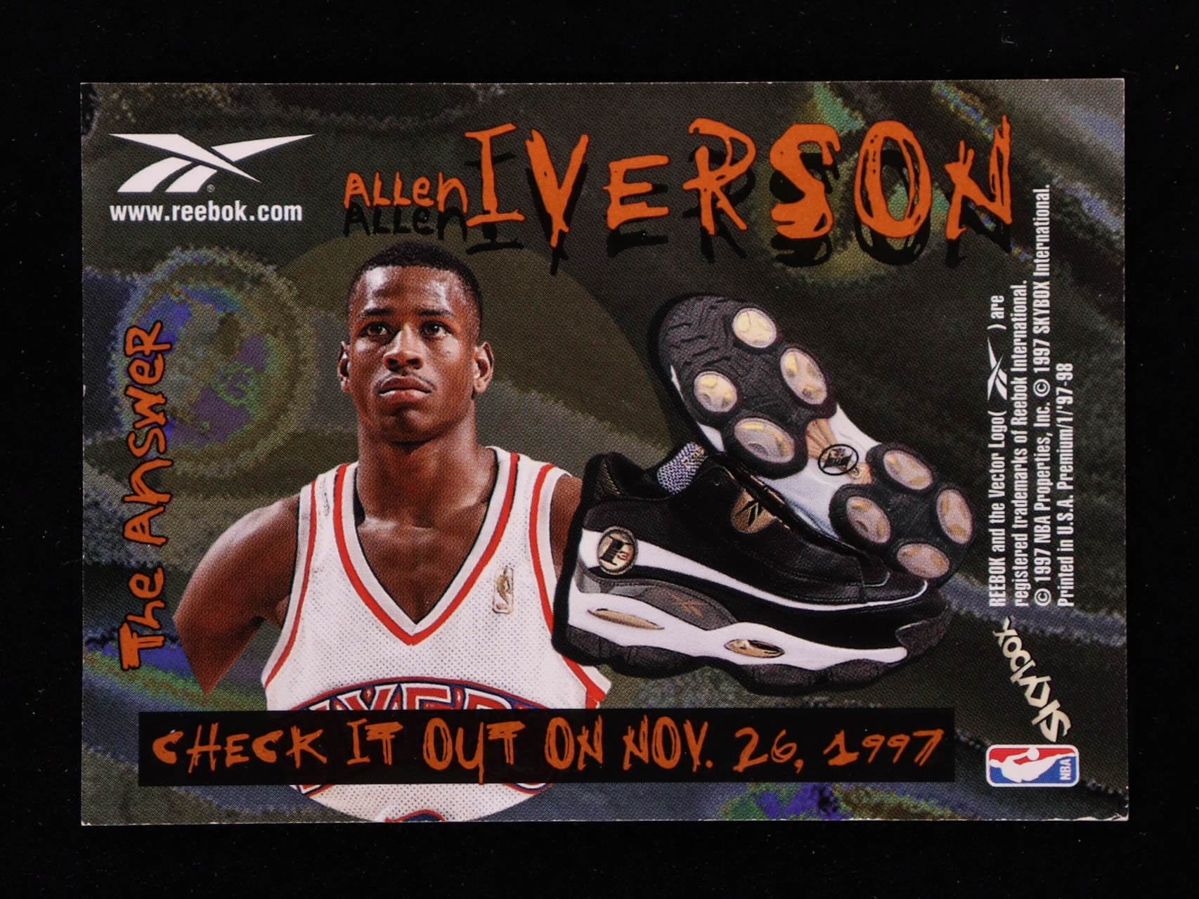 Allen Iverson 1997-98 SkyBox Premium Reebok Chase Silver #100 at PristineAuction.com Allen Iverson 1997-98 SkyBox Premium Reebok Chase Silver #100 at PristineAuction.com