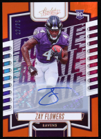 Zay Flowers 2023 Panini Absolute Signatures Spectrum Orange #111 RC #27/75 at PristineAuction.com