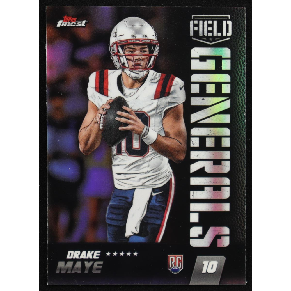 Drake Maye 2024 Finest Field Generals Refractors #FG20 RC at PristineAuction.com