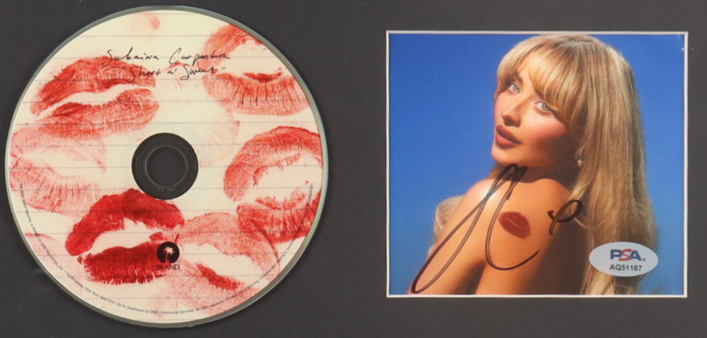 Sabrina Carpenter Signed "Short N' Sweet" Custom Framed CD Insert Display (PSA) at PristineAuction.com Sabrina Carpenter Signed "Short N' Sweet" Custom Framed CD Insert Display (PSA) at PristineAuction.com