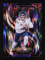 Caleb Williams 2024 Select Prizm Black and Blue Shock #114 RC at PristineAuction.com