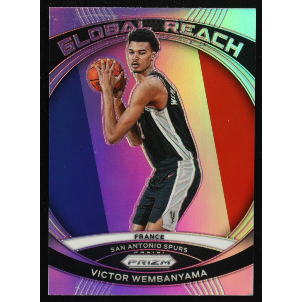 Victor Wembanyama 2023-24 Panini Prizm Global Reach Prizms Silver #2 RC at PristineAuction.com