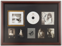 Taylor Swift Signed Custom Framed "The Tortured Poets Department" CD Album Insert Display With Disc & Set of (4) LP Release Cards (PSA) at PristineAuction.com