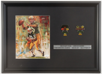 Bart Starr Signed Packers Custom Framed Art Print Display with (2) Super Bowl Pins (JSA) at PristineAuction.com