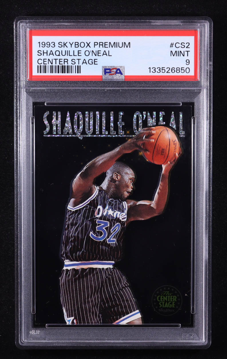 Shaquille O'Neal 1993-94 SkyBox Premium Center Stage #CS2 (PSA 9) at PristineAuction.com Shaquille O'Neal 1993-94 SkyBox Premium Center Stage #CS2 (PSA 9) at PristineAuction.com
