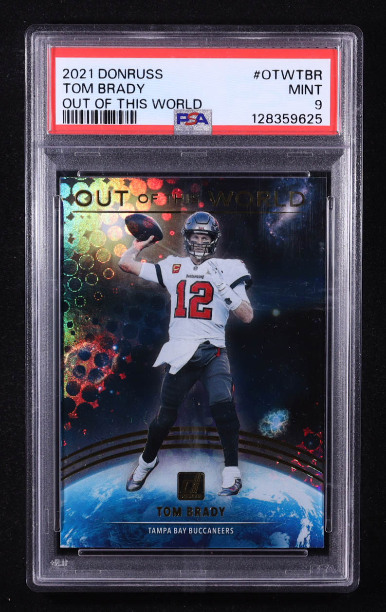 Tom Brady 2021 Donruss Out of this World #11 (PSA 9) at PristineAuction.com Tom Brady 2021 Donruss Out of this World #11 (PSA 9) at PristineAuction.com