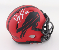 Dawson Knox Signed Bills Rave Alternate Speed Mini Helmet (Beckett) at PristineAuction.com