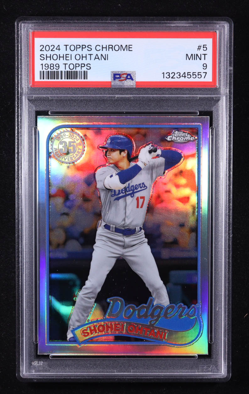 Shohei Ohtani 2024 Topps Chrome '89 Topps #89CB5 (PSA 9) at PristineAuction.com Shohei Ohtani 2024 Topps Chrome '89 Topps #89CB5 (PSA 9) at PristineAuction.com