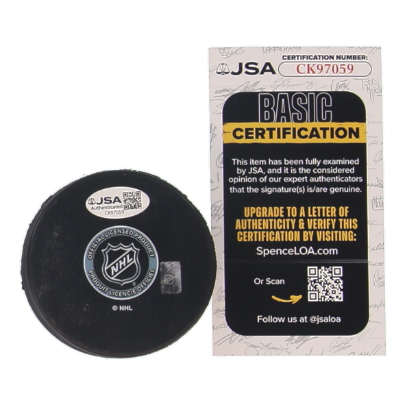 Teemu Selanne Signed Ducks Logo Hockey Puck Inscribed "HOF 2017" (JSA) at PristineAuction.com Teemu Selanne Signed Ducks Logo Hockey Puck Inscribed "HOF 2017" (JSA) at PristineAuction.com