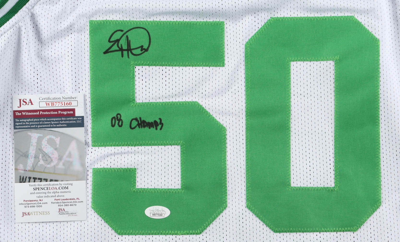 Eddie House Signed Jersey Inscribed "08 Champs" (JSA) at PristineAuction.com Eddie House Signed Jersey Inscribed "08 Champs" (JSA) at PristineAuction.com