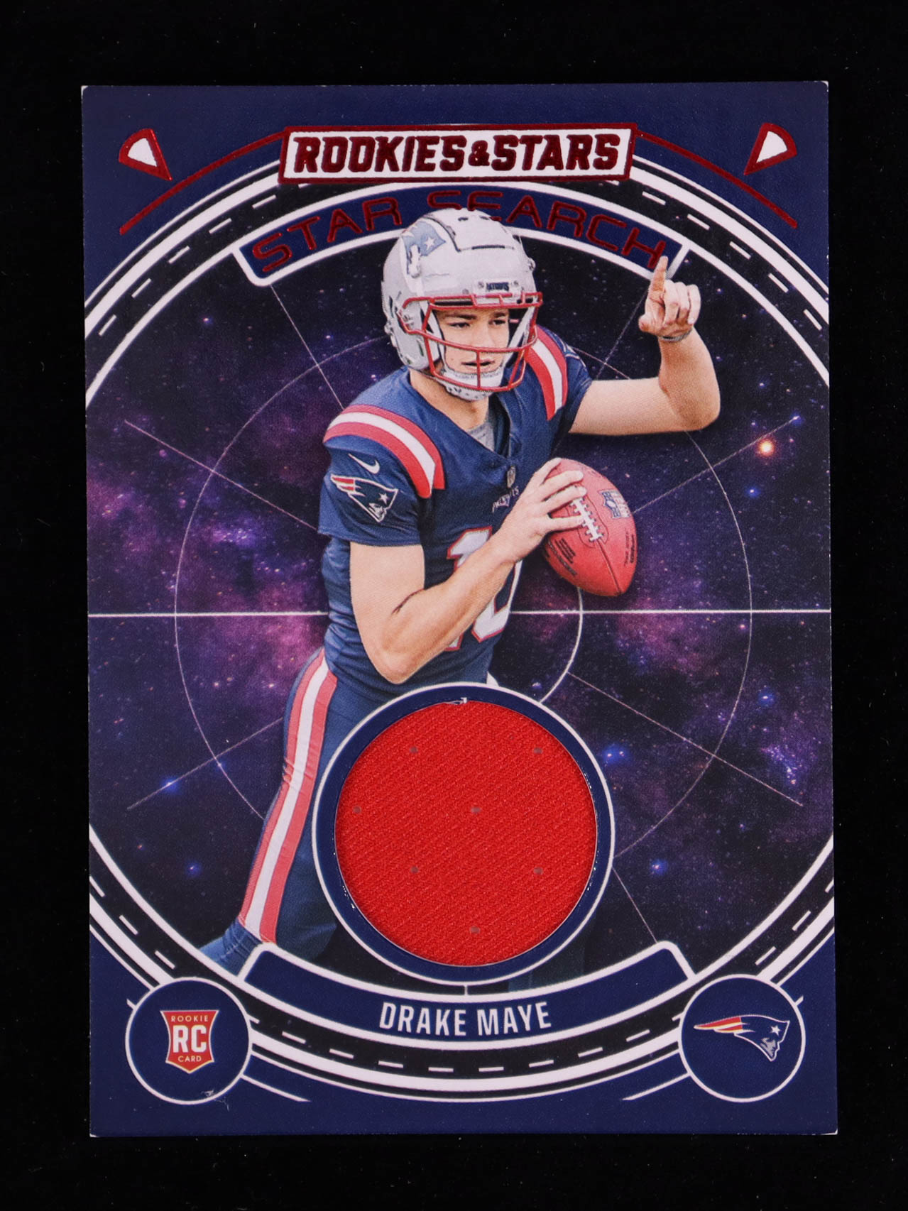 Drake Maye 2024 Rookies and Stars Star Search Jerseys #10 RC at PristineAuction.com Drake Maye 2024 Rookies and Stars Star Search Jerseys #10 RC at PristineAuction.com