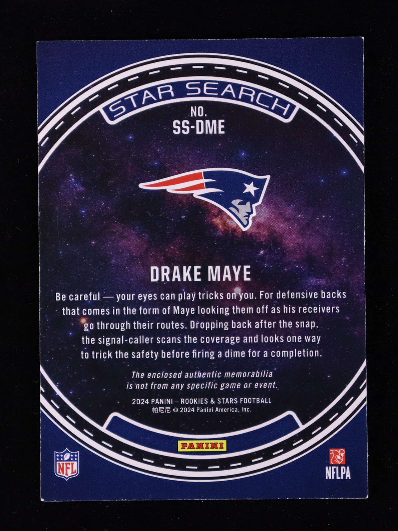 Drake Maye 2024 Rookies and Stars Star Search Jerseys #10 RC at PristineAuction.com Drake Maye 2024 Rookies and Stars Star Search Jerseys #10 RC at PristineAuction.com