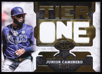 Junior Caminero 2025 Topps Tier One Relic Die-Cut #T1RD-JC #54/99 at PristineAuction.com