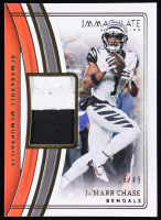 Ja'marr Chase 2023 Panini Immaculate Collection Remarkable Memorabilia #REM-JC #18/49 at PristineAuction.com