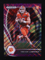 Trevor Lawrence 2021 Panini Prizm Draft Picks Prizms Purple Wave #106 RC at PristineAuction.com