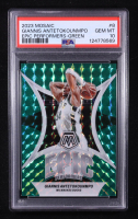 Giannis Antetokounmpo 2023-24 Panini Mosaic Epic Performers Mosaic Green #8 (PSA 10) at PristineAuction.com