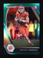 Trevor Lawrence 2021 Panini Prizm Draft Picks Prizms Green #106 RC at PristineAuction.com