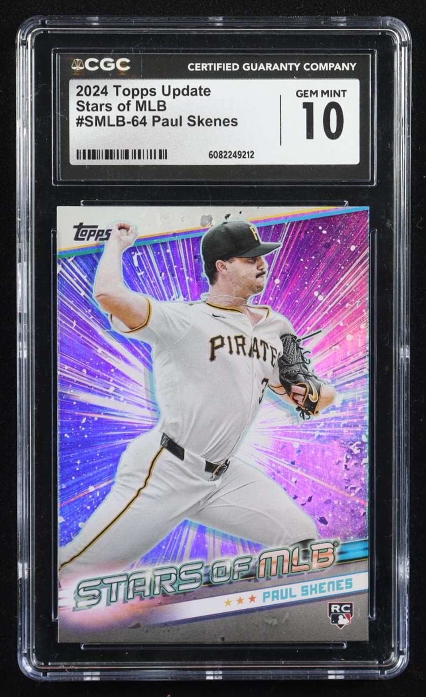 Paul Skenes 2024 Topps Stars of MLB #SMLB64 RC (CGC 10) at PristineAuction.com Paul Skenes 2024 Topps Stars of MLB #SMLB64 RC (CGC 10) at PristineAuction.com