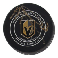 Malcolm Subban Signed Golden Knights Logo Hockey Puck (JSA) at PristineAuction.com