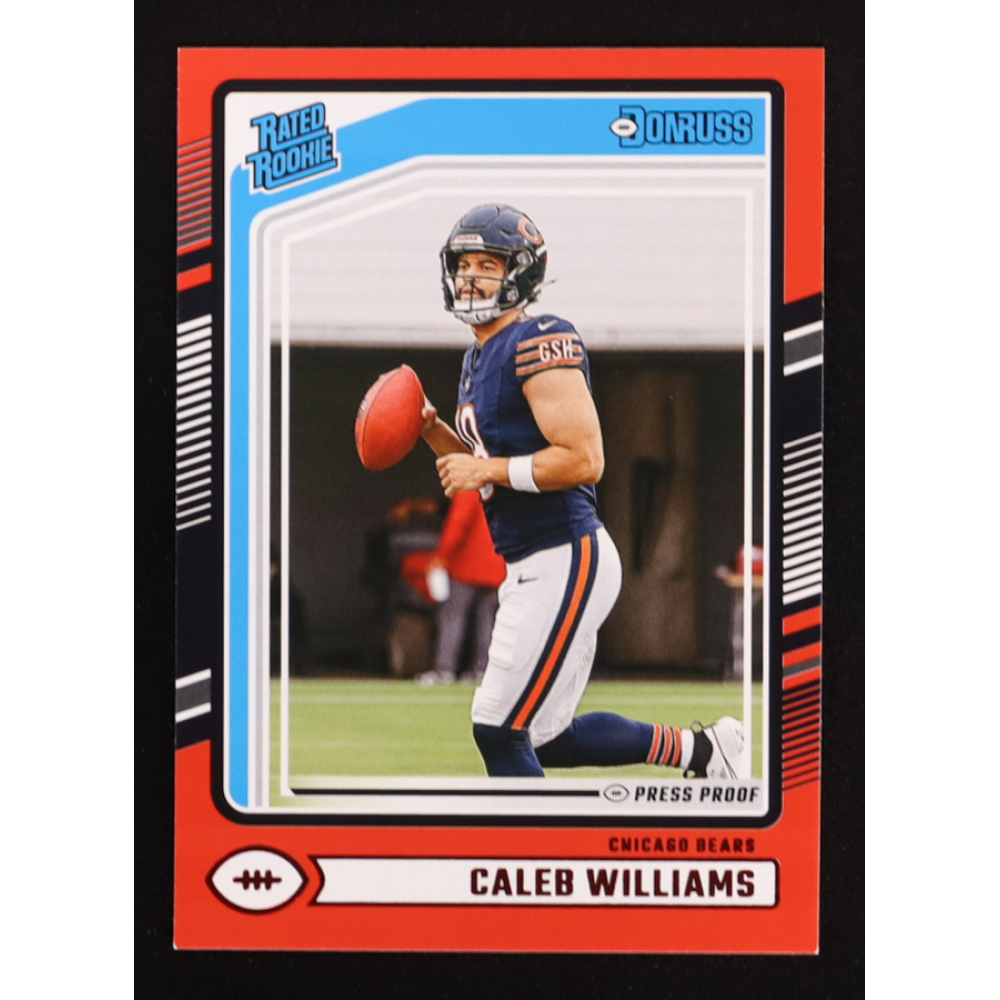 Caleb Williams 2024 Donruss Press Proof Red #327 RR RC at PristineAuction.com