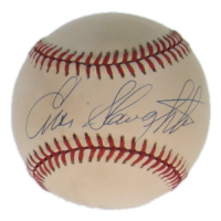Enos Slaughter Signed ONL Baseball (JSA) at PristineAuction.com