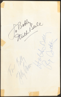 Milton Berle, Johnny Carson & Red Buttons Signed Hotel Tropicana Memo Pad Sheet (Beckett) at PristineAuction.com