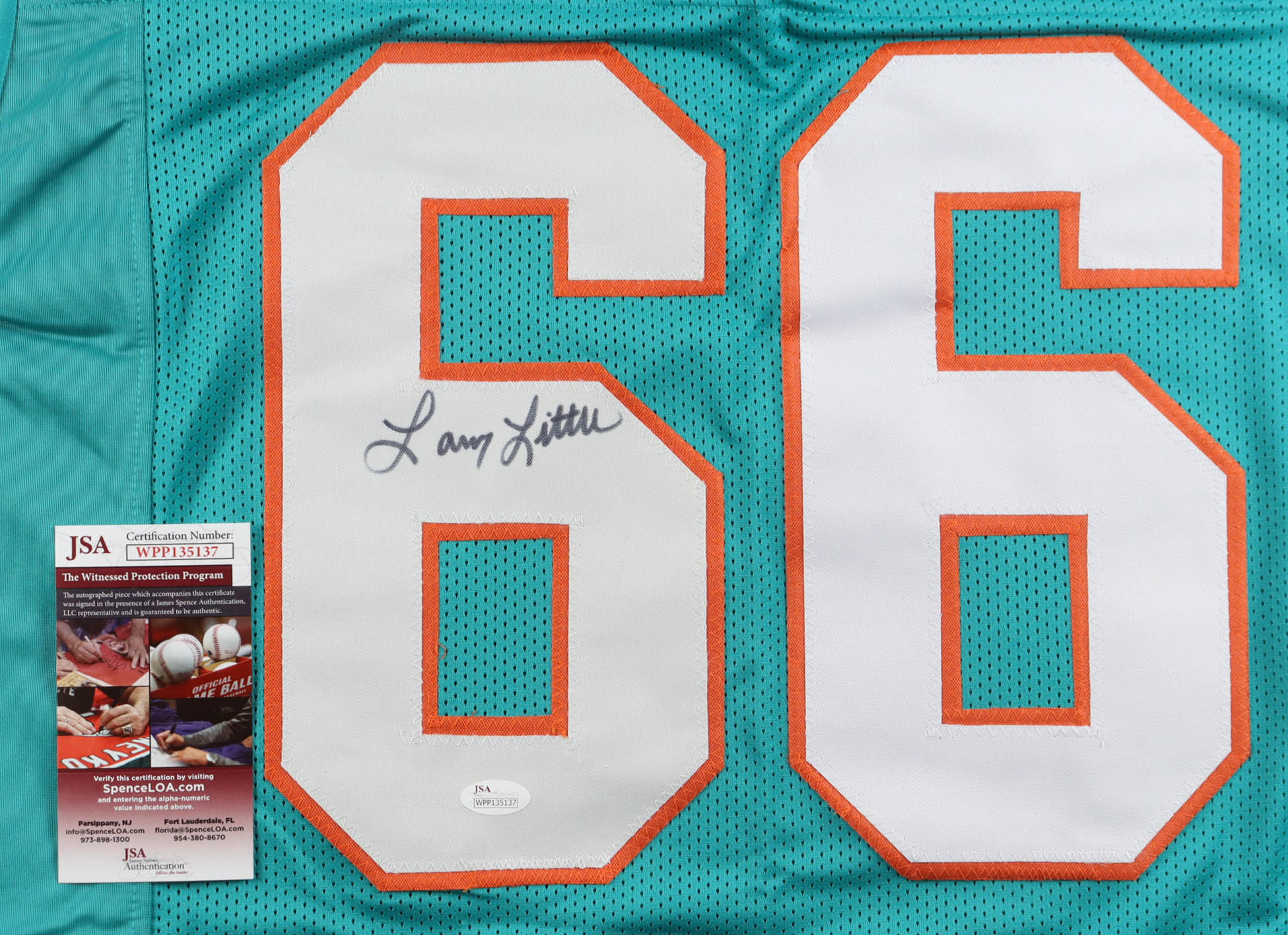 Larry Little Signed Jersey (JSA) at PristineAuction.com Larry Little Signed Jersey (JSA) at PristineAuction.com