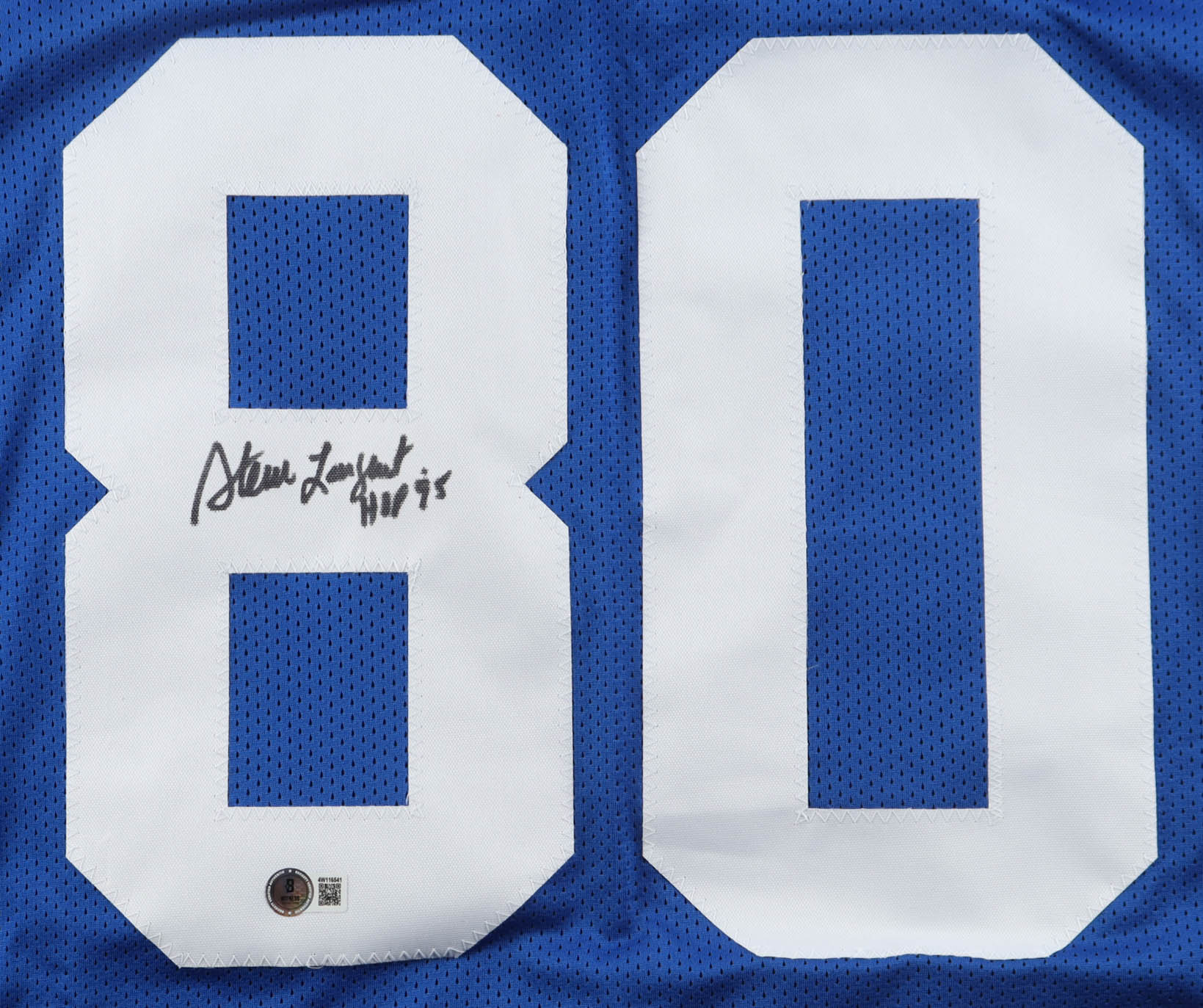 Steve Largent Signed Jersey Inscribed "HOF '95" (Beckett) at PristineAuction.com Steve Largent Signed Jersey Inscribed "HOF '95" (Beckett) at PristineAuction.com