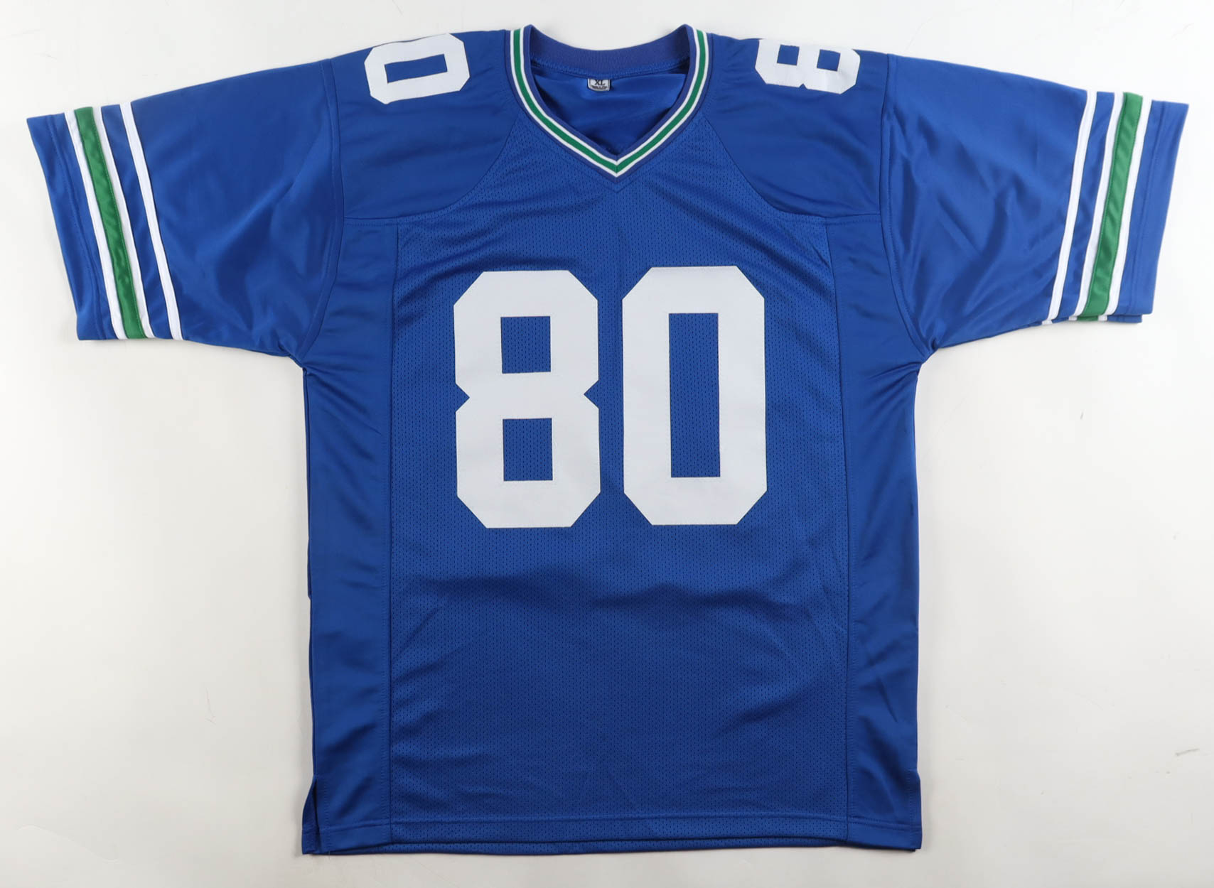 Steve Largent Signed Jersey Inscribed "HOF '95" (Beckett) at PristineAuction.com Steve Largent Signed Jersey Inscribed "HOF '95" (Beckett) at PristineAuction.com