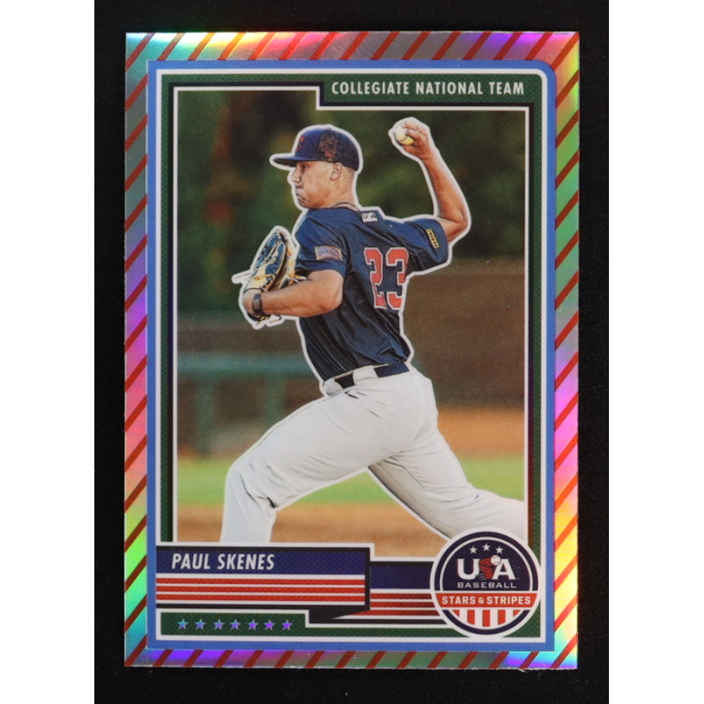 Paul Skenes 2023 USA Baseball Stars and Stripes Stripes #87 RC at PristineAuction.com