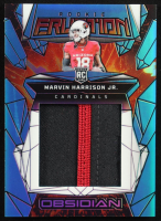 Marvin Harrison Jr. 2024 Panini Obsidian Rookie Eruption Materials Blue #35 #08/25 RC at PristineAuction.com