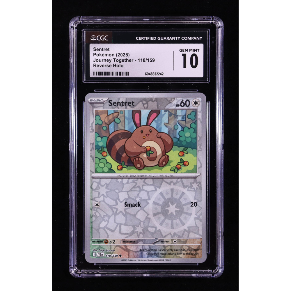 Sentret 2025 Pokemon TCG Scarlet & Violet Journey Together #118 REVERSE HOLO (CGC 10) at PristineAuction.com