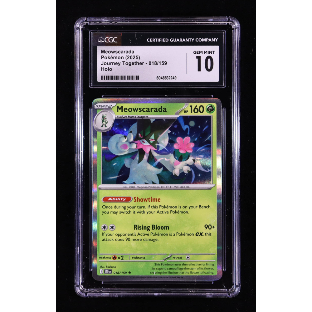 Meowscarada 2025 Pokemon TCG Scarlet & Violet Journey Together #018 HOLO (CGC 10) at PristineAuction.com